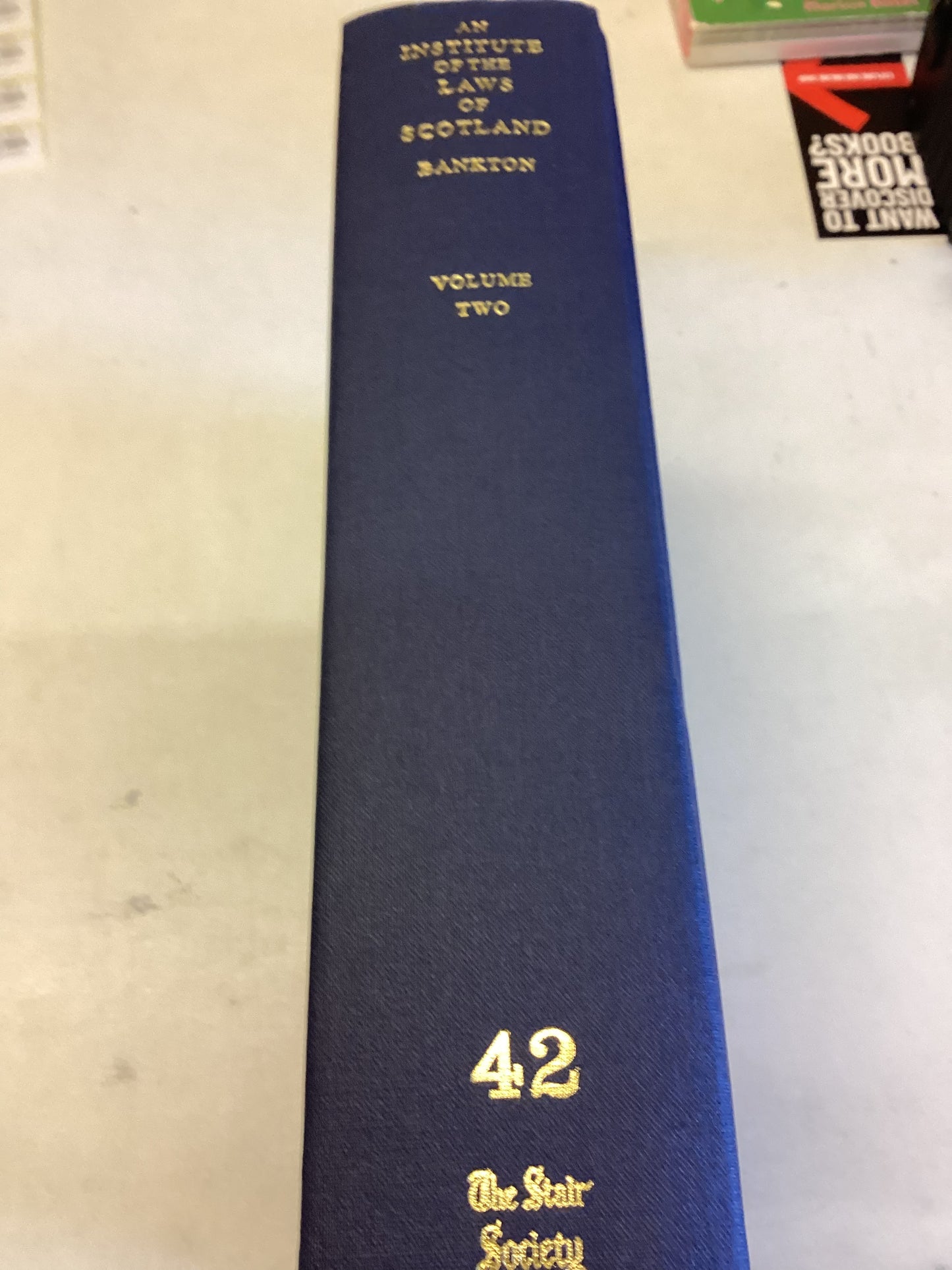 An Institute of The Laws of Scotland Volume Two 42 The Stair Society Modern Reproduction Facsimile Copy