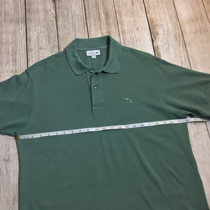 Lacoste Green Classic Fit 100% Cotton Polo Shirt Size L