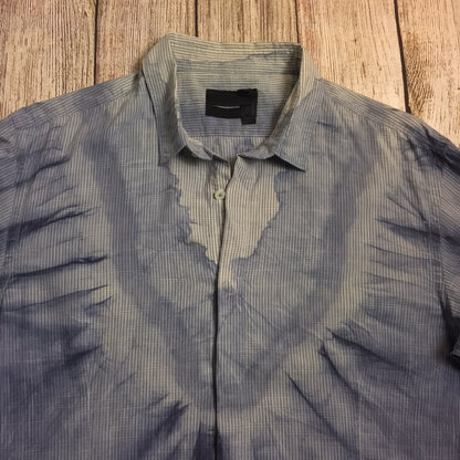 Diesel Black Gold Blue Shirt 100% Cotton Size 50