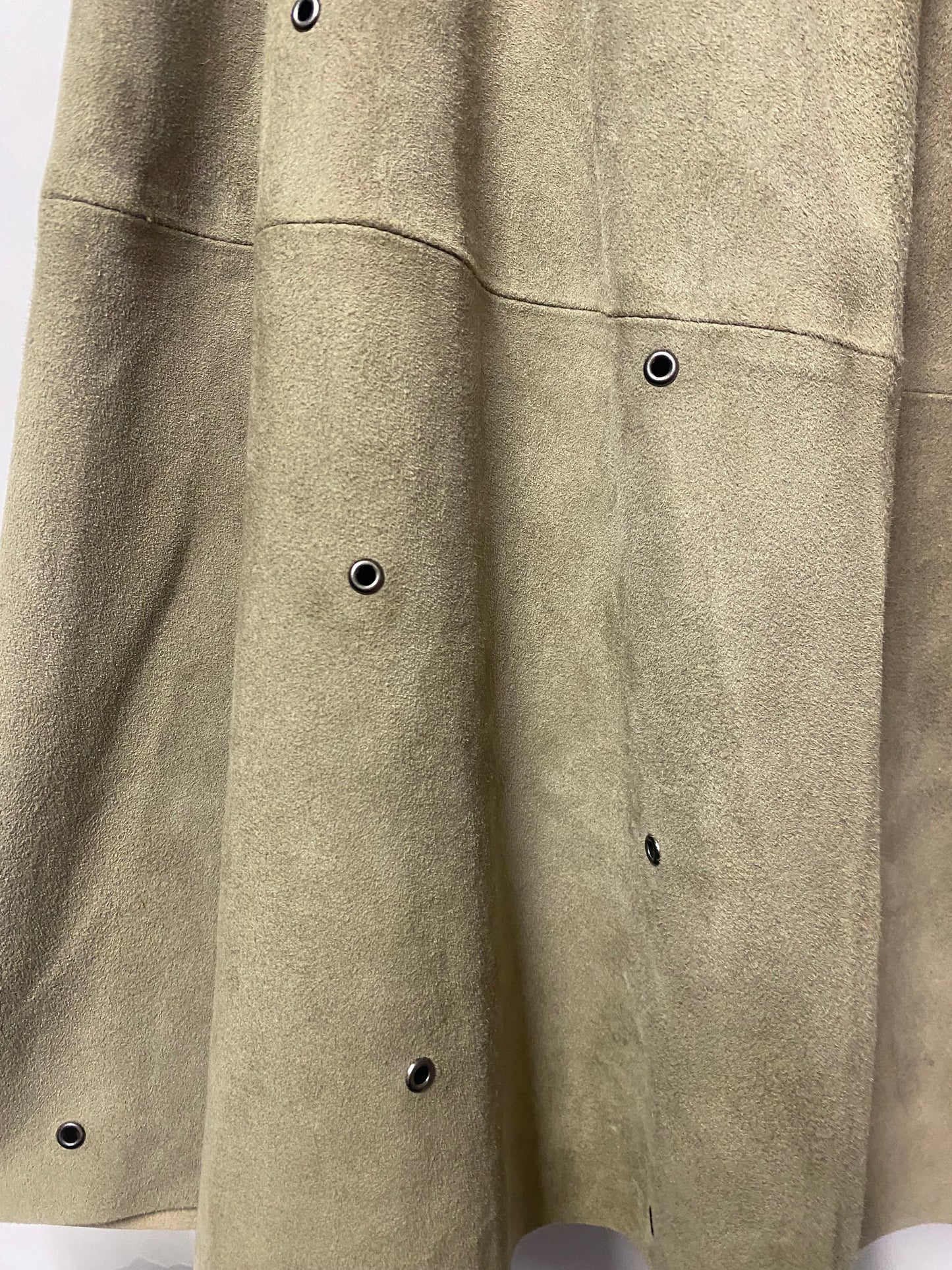 Banana Republic Stone Suede A-line Skirt with Eyelets 6