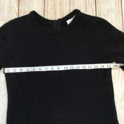 Sita Murt Black & White Wool Blend Long Sleeve Dress w/Pockets Size 40