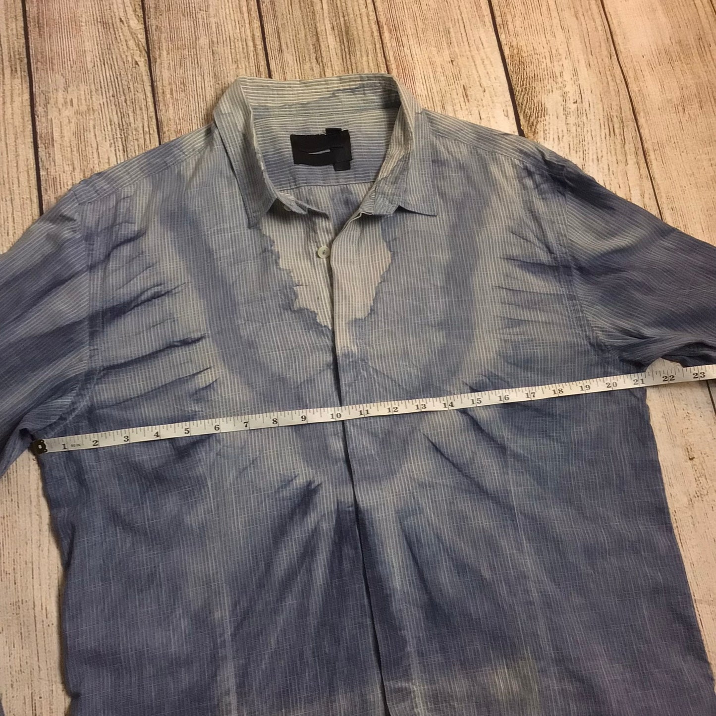 Diesel Black Gold Blue Shirt 100% Cotton Size 50