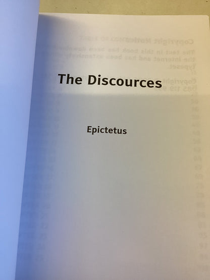 The Discources Epictetus EasyRead Super Large 18pt