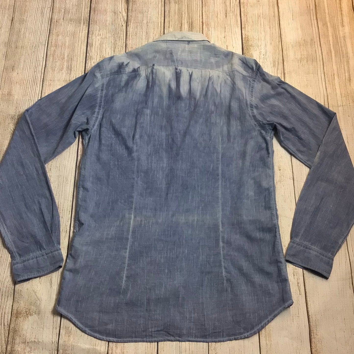 Diesel Black Gold Blue Shirt 100% Cotton Size 50