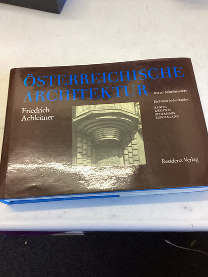 Osterreichische Architektur Fredrich Achleitner