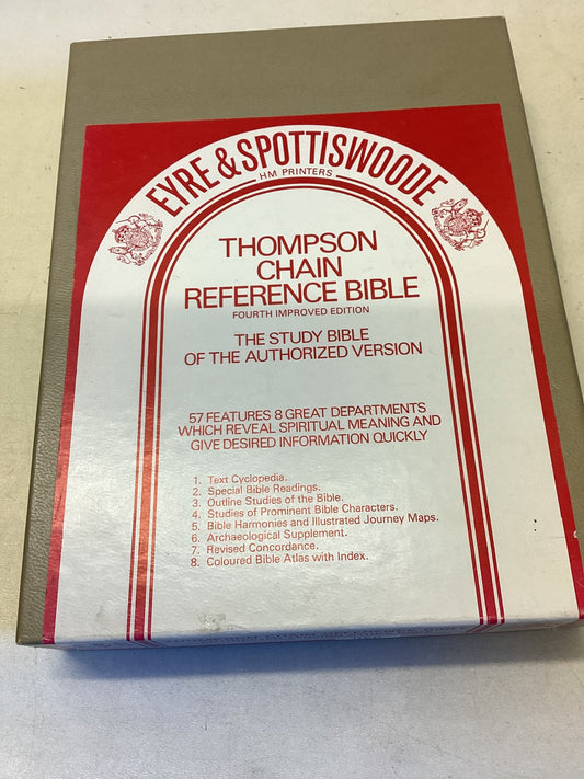 Thompson Chain Reference Bible Fourth Improved Edition