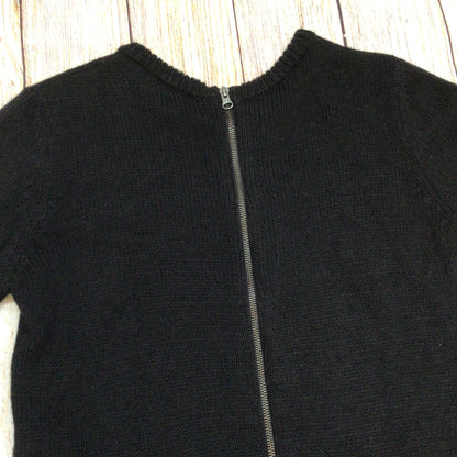 Sita Murt Black & White Wool Blend Long Sleeve Dress w/Pockets Size 40