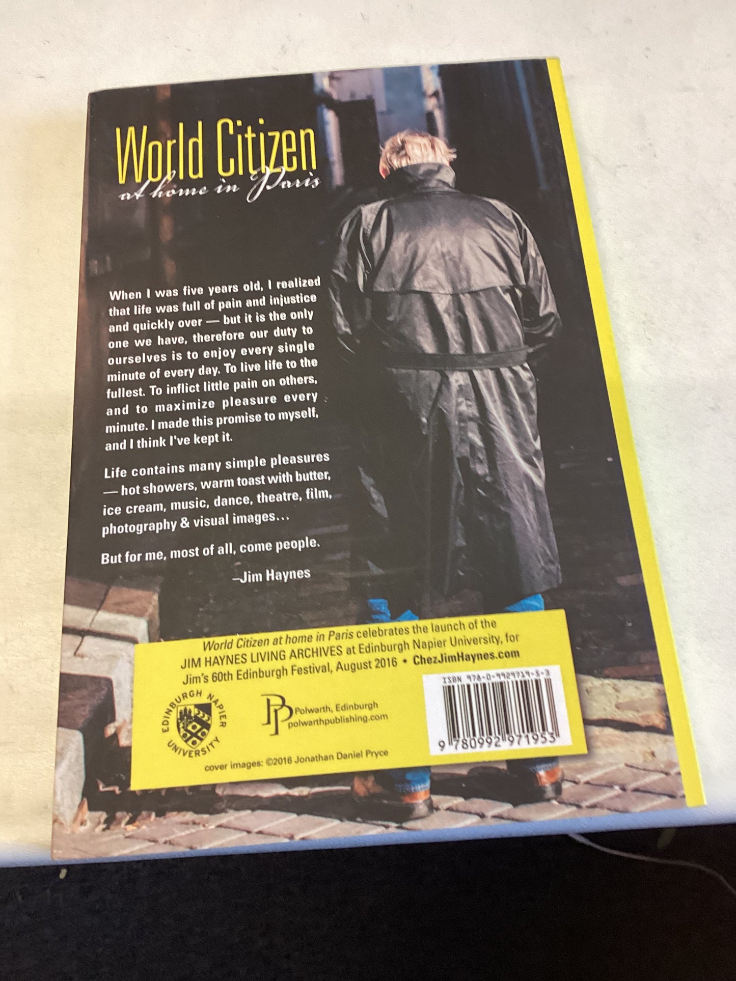 World Citizen At Home In Paris Jim Haynes Signed