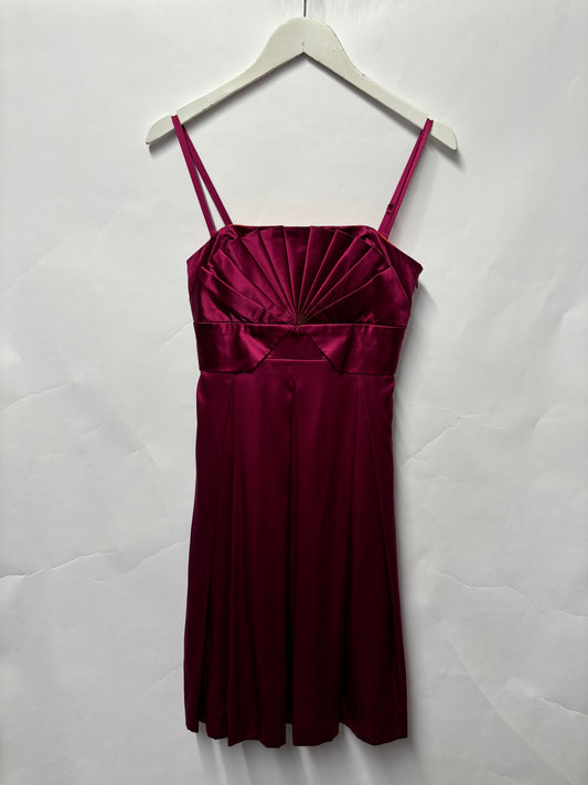 Ted Baker Pink Strappy Occasion Dress Small