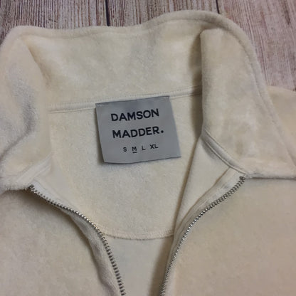 Damson Madder Cream 1/4 Zip Towel Jumper Size M