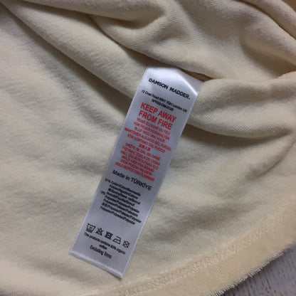 Damson Madder Cream 1/4 Zip Towel Jumper Size M