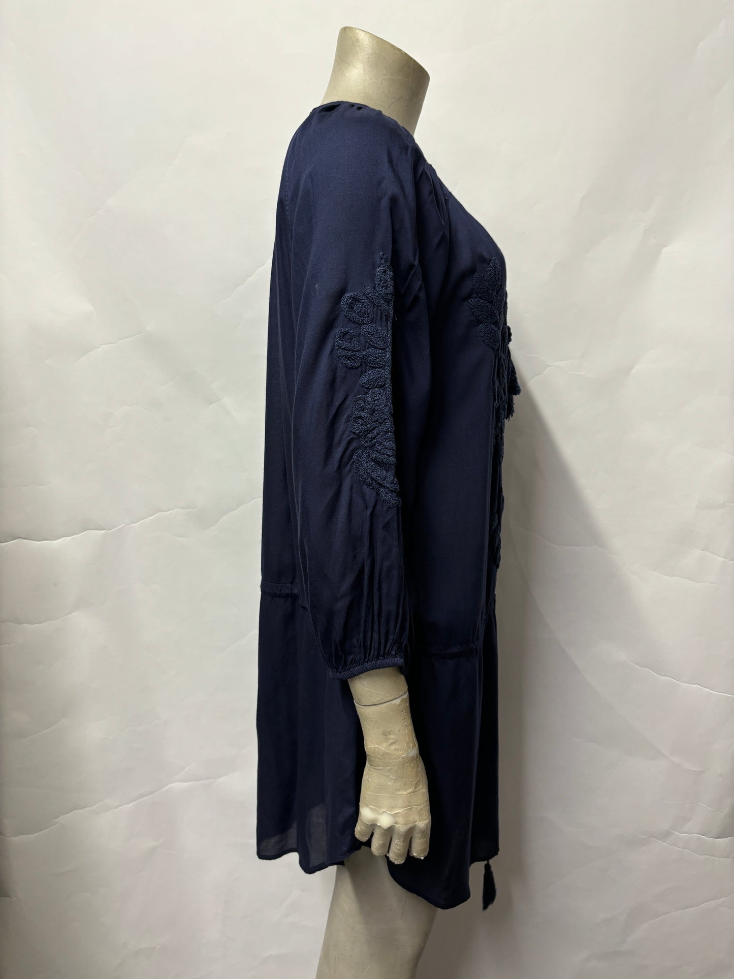 Paul Ahermanny Navy Boho Dress Small