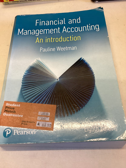 Financial and Management Accounting An Introduction Eighth Edition Pauline Weetman