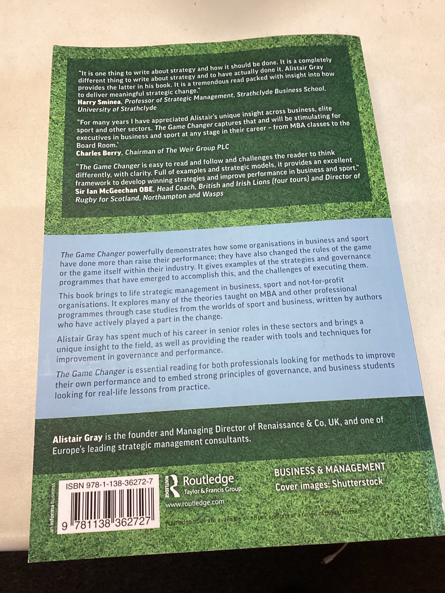 The Game Changer Alistair Gray Signed