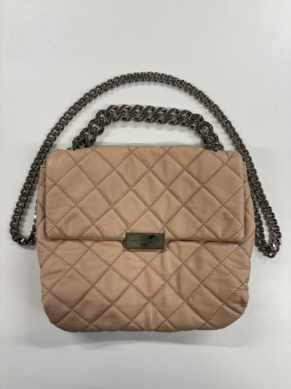 Stella McCartney Dusty Pink Faux Leather Quilted Beckett Shoulder Bag