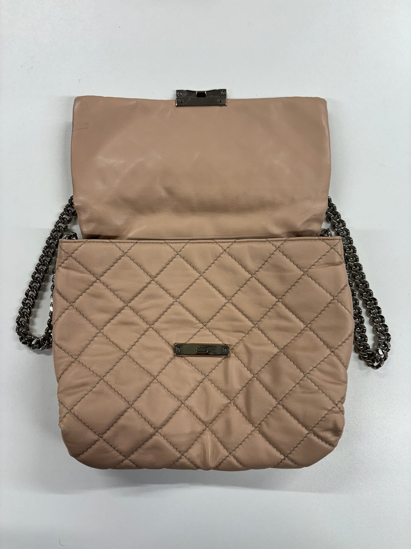 Stella McCartney Dusty Pink Faux Leather Quilted Beckett Shoulder Bag