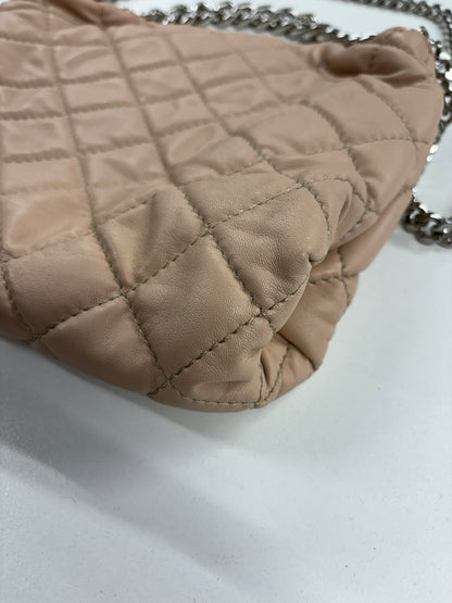 Stella McCartney Dusty Pink Faux Leather Quilted Beckett Shoulder Bag