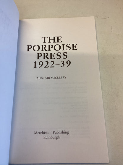 The Porpoise Press 1922-39 Alistair McCleery