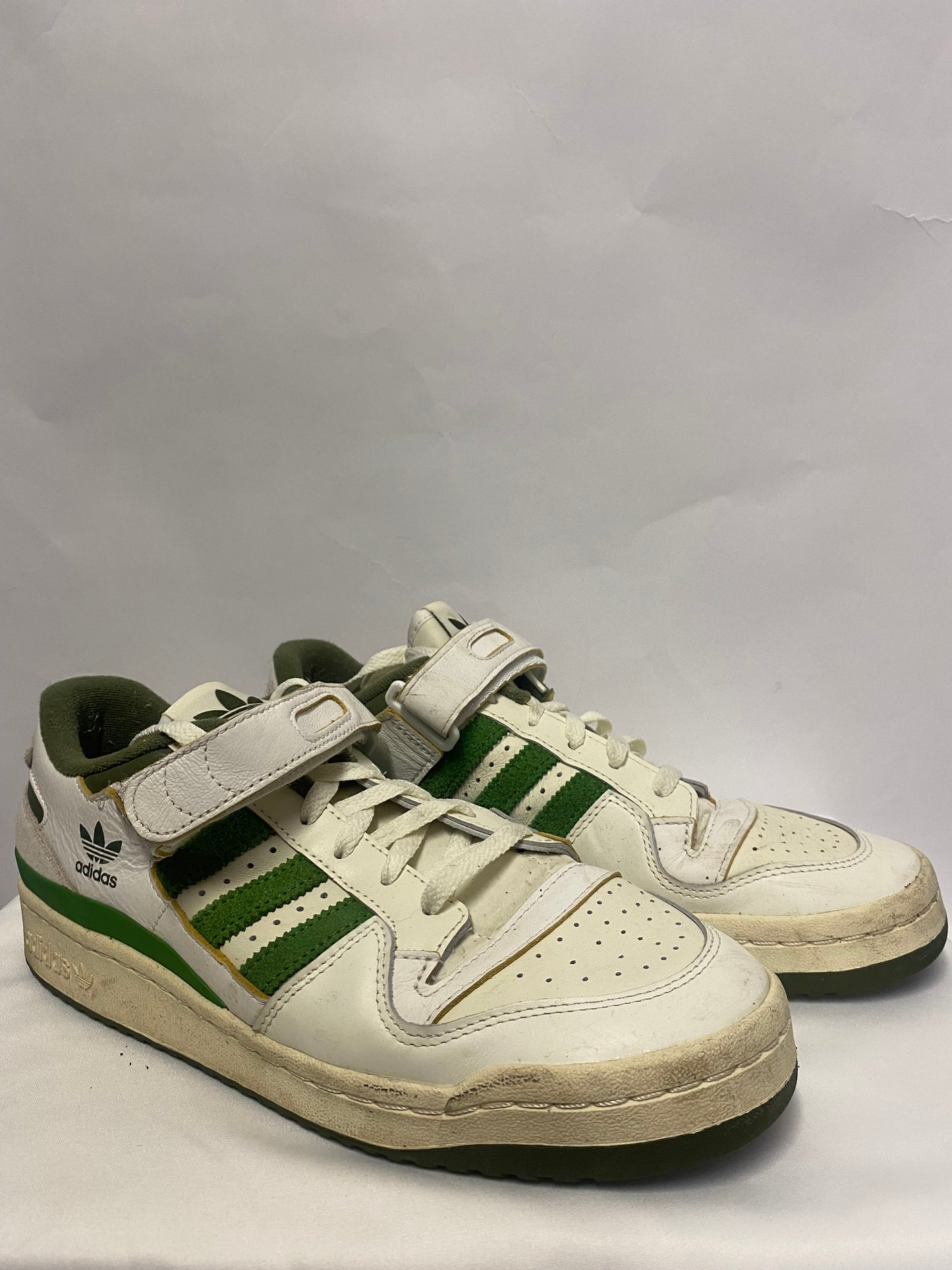 Adidas Forum 84 Low Green and White Men's 9.5