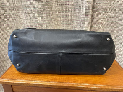 Furla Black Leather Day Grab Double Handle Handbag Bag