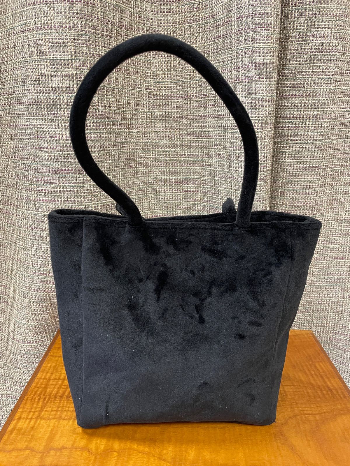 Juicy Couture Black Velvet Embellished Logo Bag Handbag