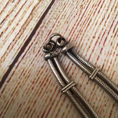 Tribal Silver 3 String Necklace