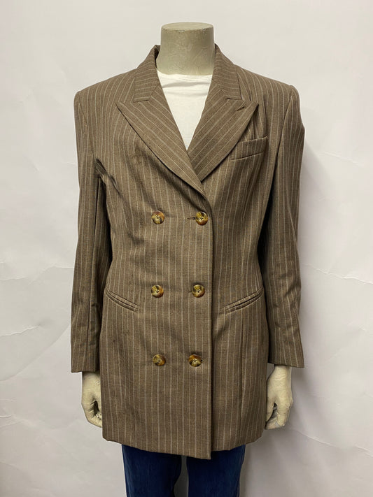 Vintage Rivero London Brown Double Breasted Blazer 36/8
