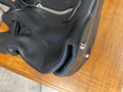 Furla Black Leather Day Grab Double Handle Handbag Bag