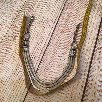 Tribal Silver 3 String Necklace
