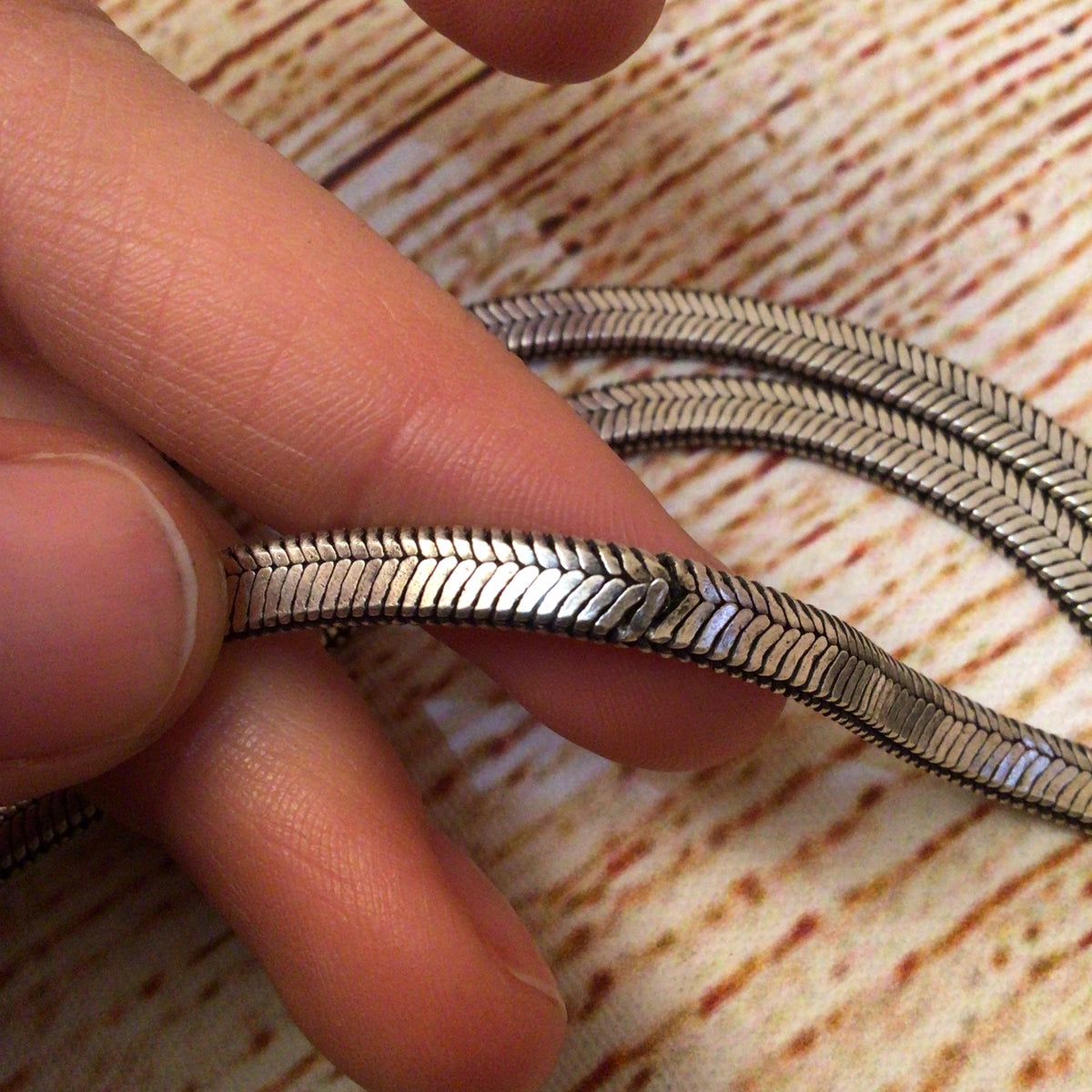 Tribal Silver 3 String Necklace