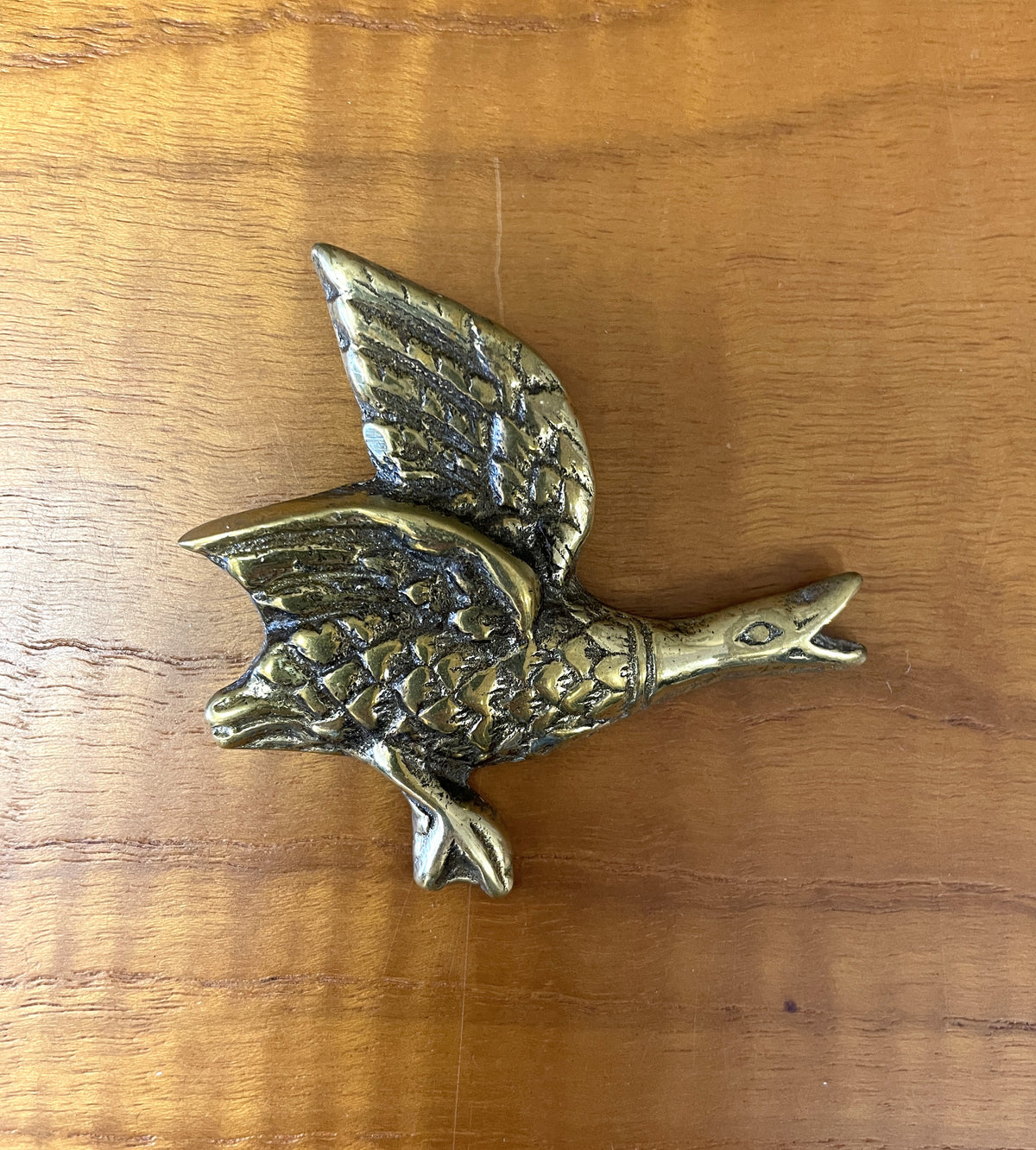 Set 3 Vintage Brass Flying Ducks Wall Hanging Ornaments