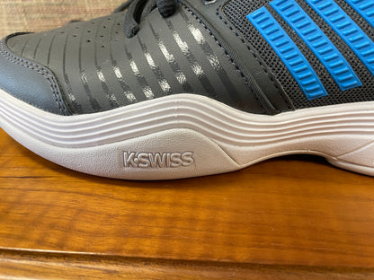 K Swiss New Grey Faux Leather Trainers Size UK 5