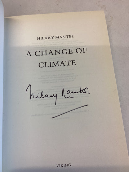 A Change of Climate Hilary Mantel Signed