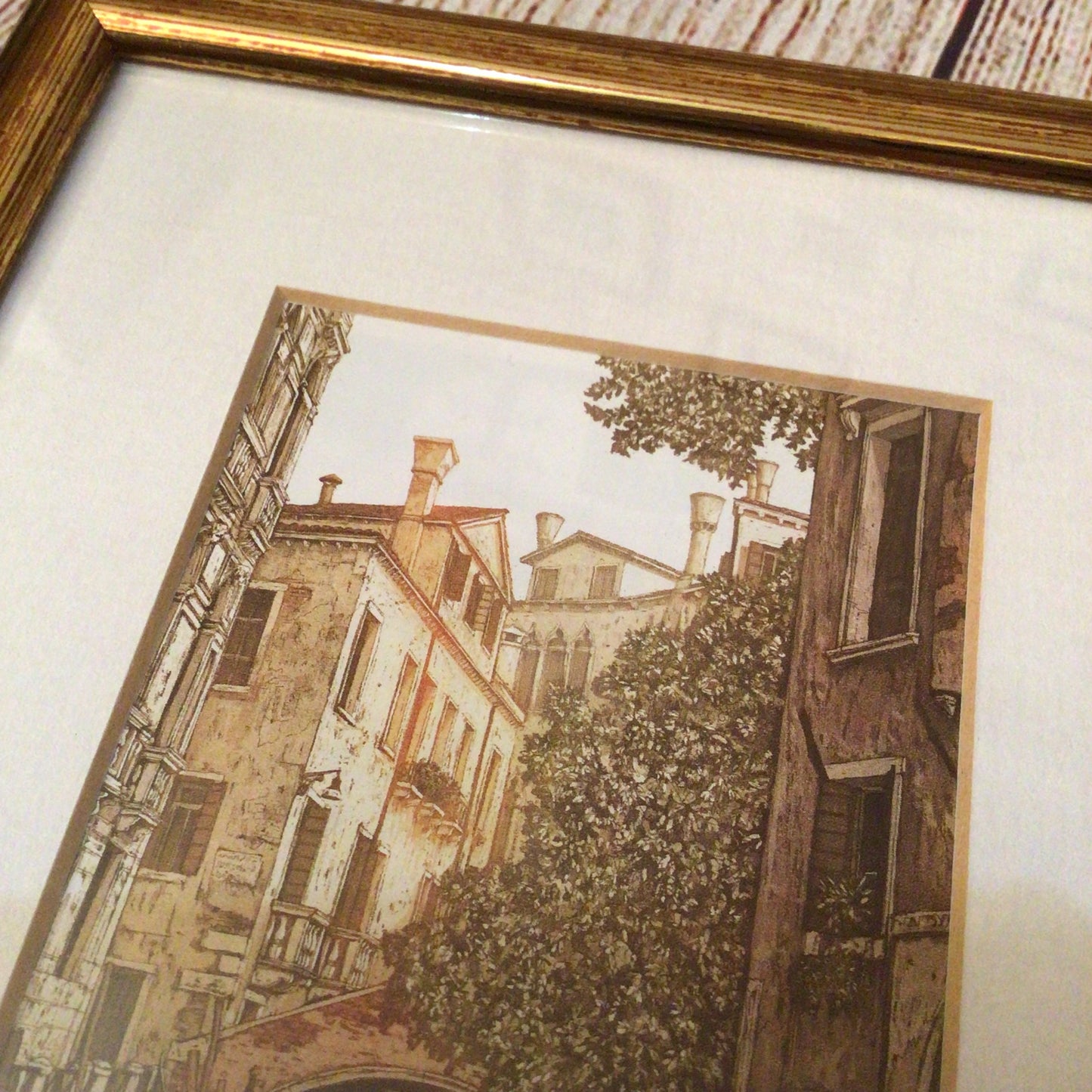 Ugo Baracco Gondola Framed Picture Scene
