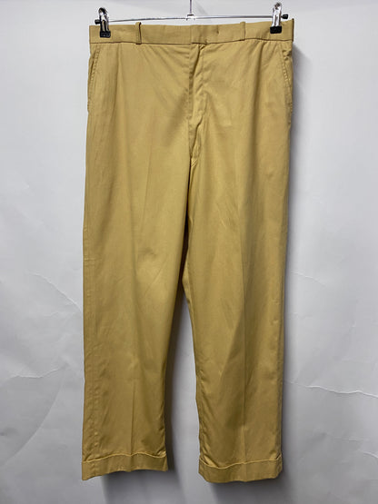 Orvis Men's Cotton Beige Tailored Chino Trousers W34