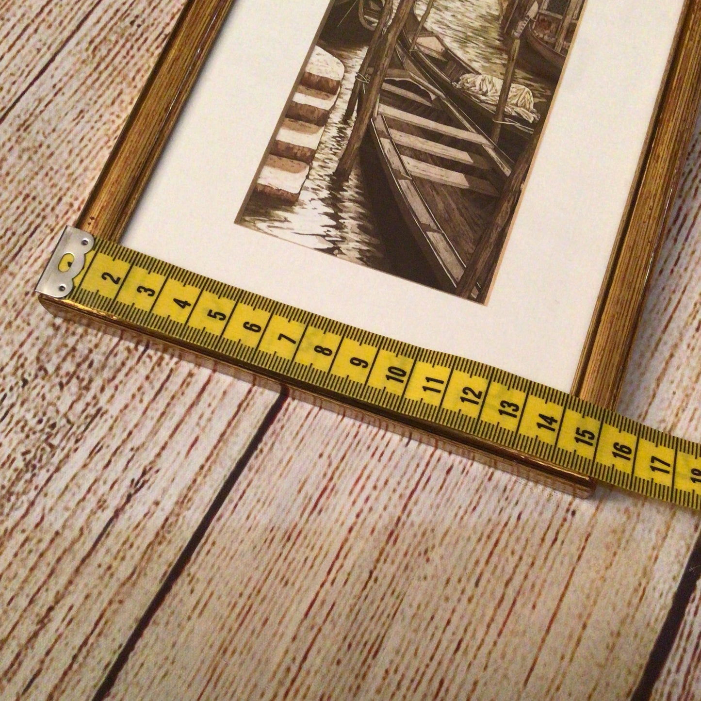 Ugo Baracco Gondola Framed Picture Scene