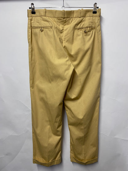 Orvis Men's Cotton Beige Tailored Chino Trousers W34