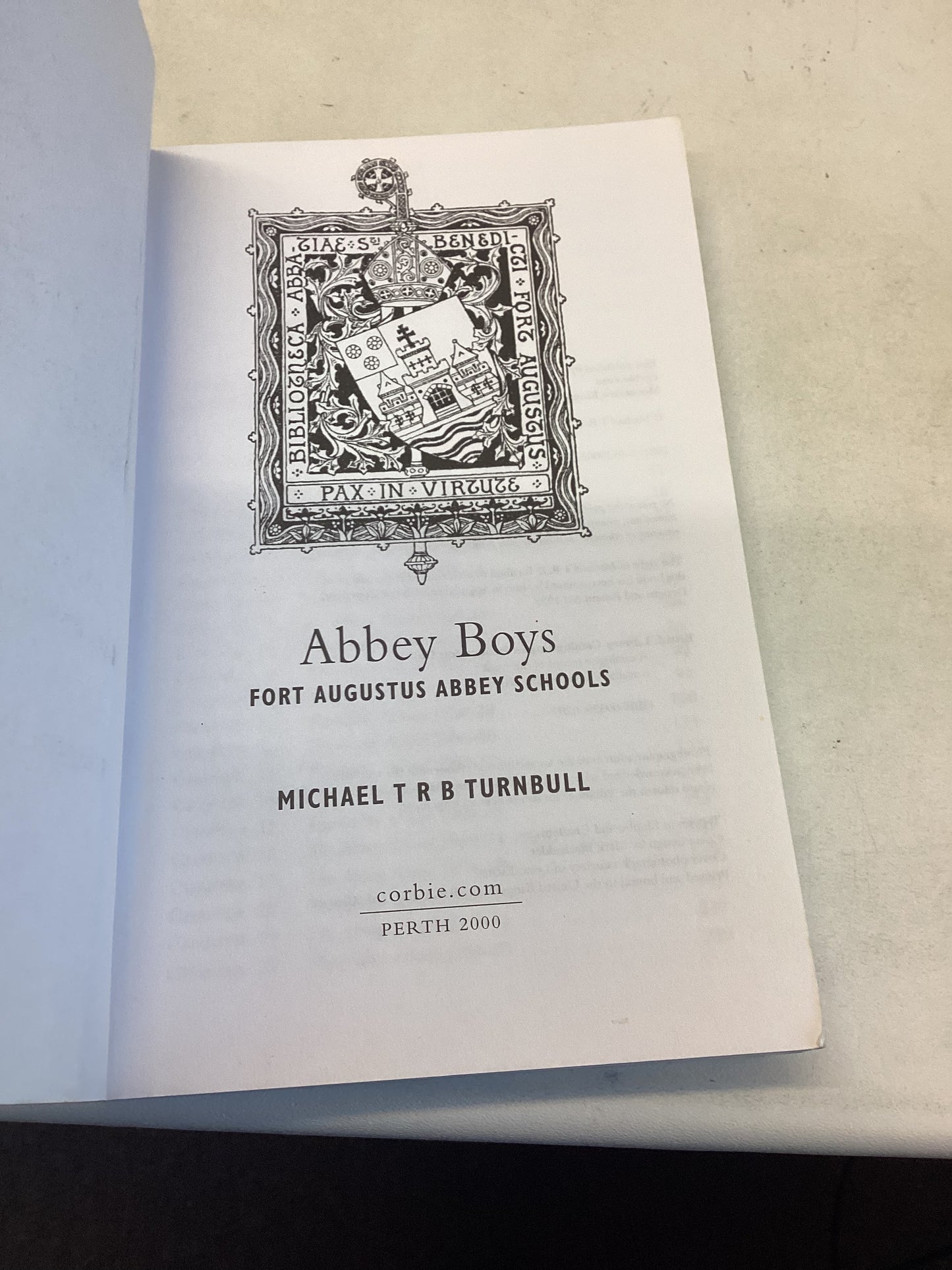 Abbey Boys Fort Augustus Abbey School Michael T R B Turnbull
