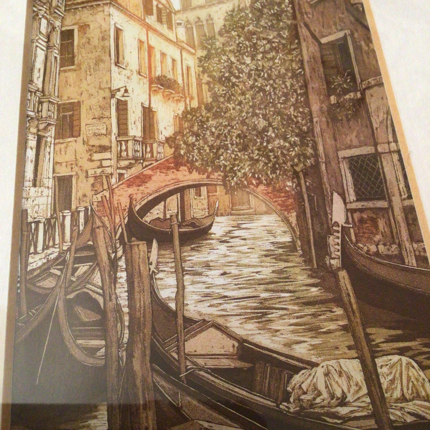 Ugo Baracco Gondola Framed Picture Scene