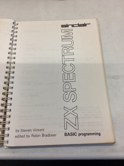 ZX Spectrum Introduction and Basic  Programming