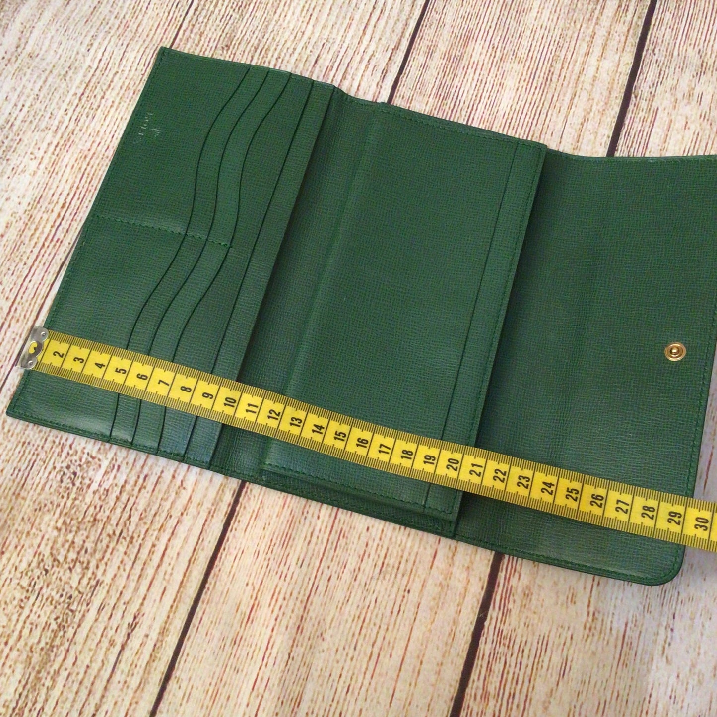 Rolex Green Zip Fold Long Wallet
