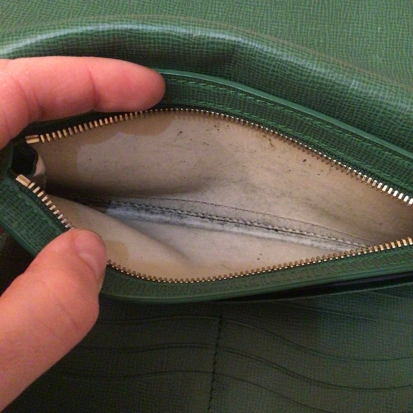 Rolex Green Zip Fold Long Wallet
