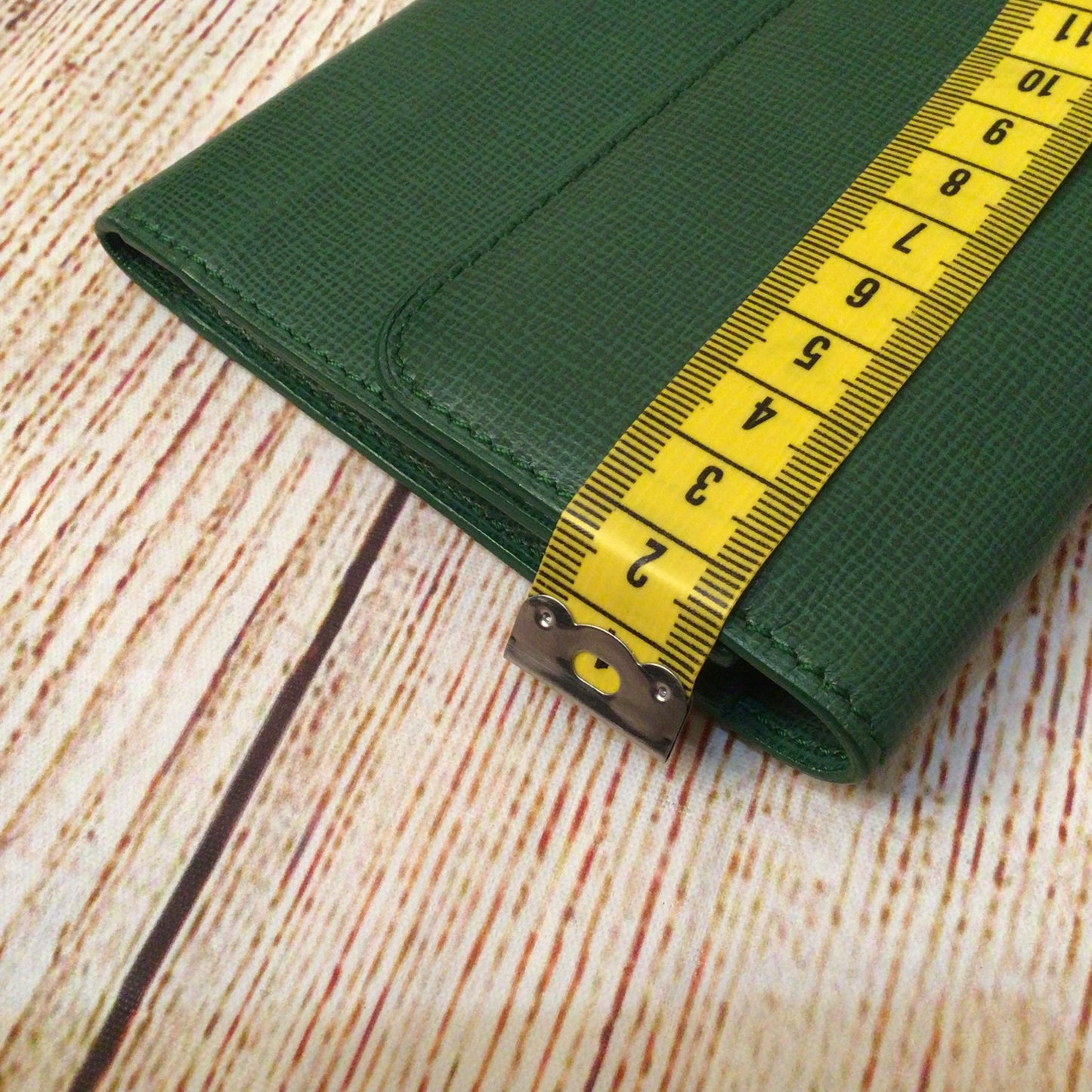 Rolex Green Zip Fold Long Wallet