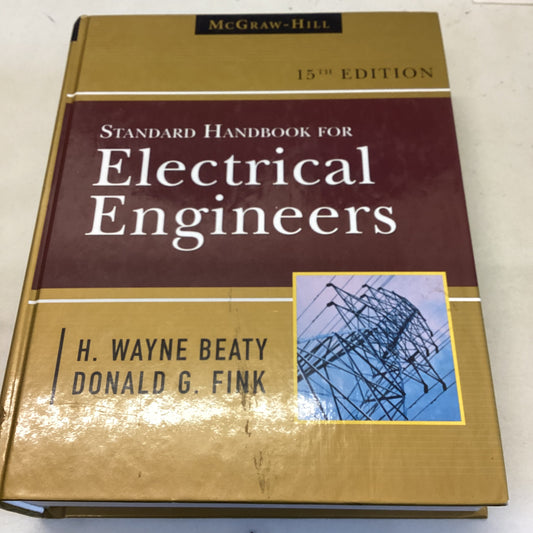 Standard Handbook For Electrical Engineers 15th Edition H Wayne Beaty Donald G Fink