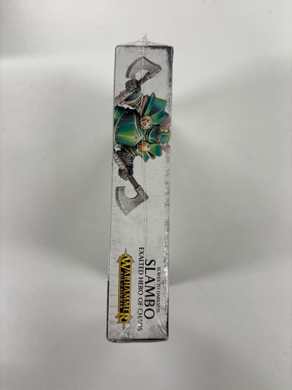 Slaves to Darkness Slambo Exalted Hero Of Chaos Miniature, Games Workshop, Warhammer Age of Sigma, 2017 (sealed)