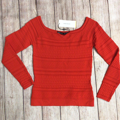 BNWT Karen Millen Red Sweetheart Neck Knitted Top Size M