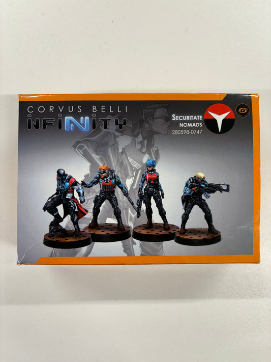 Securitate Nomads Cast Metal Mini Figures, Infinity, Corvus Belli, 2018 BNIB