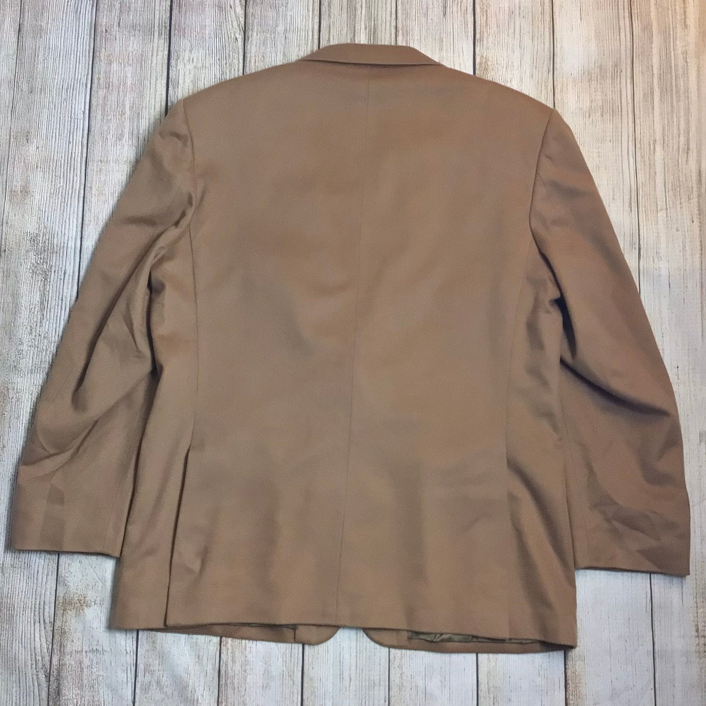 Nobleman Lessona Tan Brown Blazer Jacket 100% Cashmere Size 56