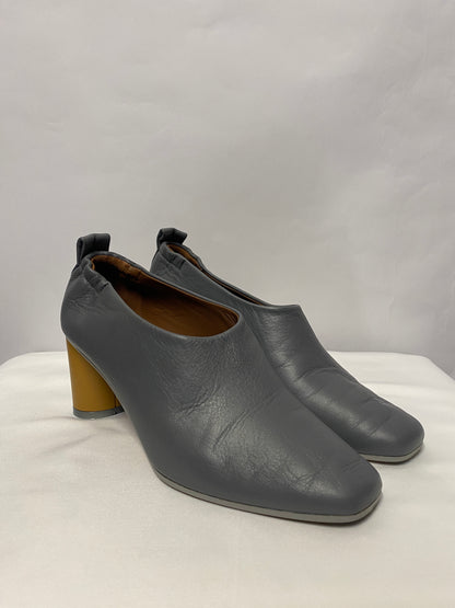 Grey Matters Slate Grey Micol Cylinder Heel Pumps 3