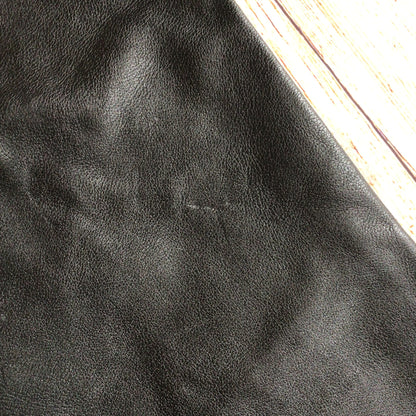 Vintage Polo Black Leather Biker Trousers Size 36 (W30)